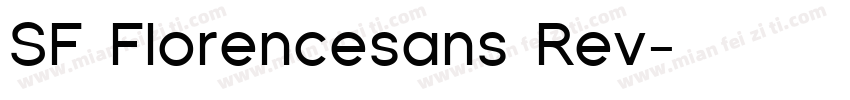 SF Florencesans Rev字体转换